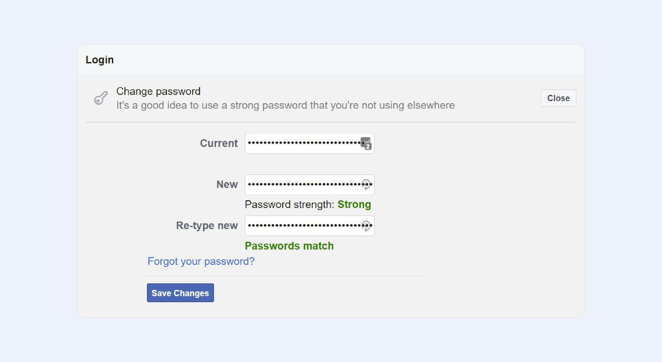 Facebook Login Account Password at www.facebook.com