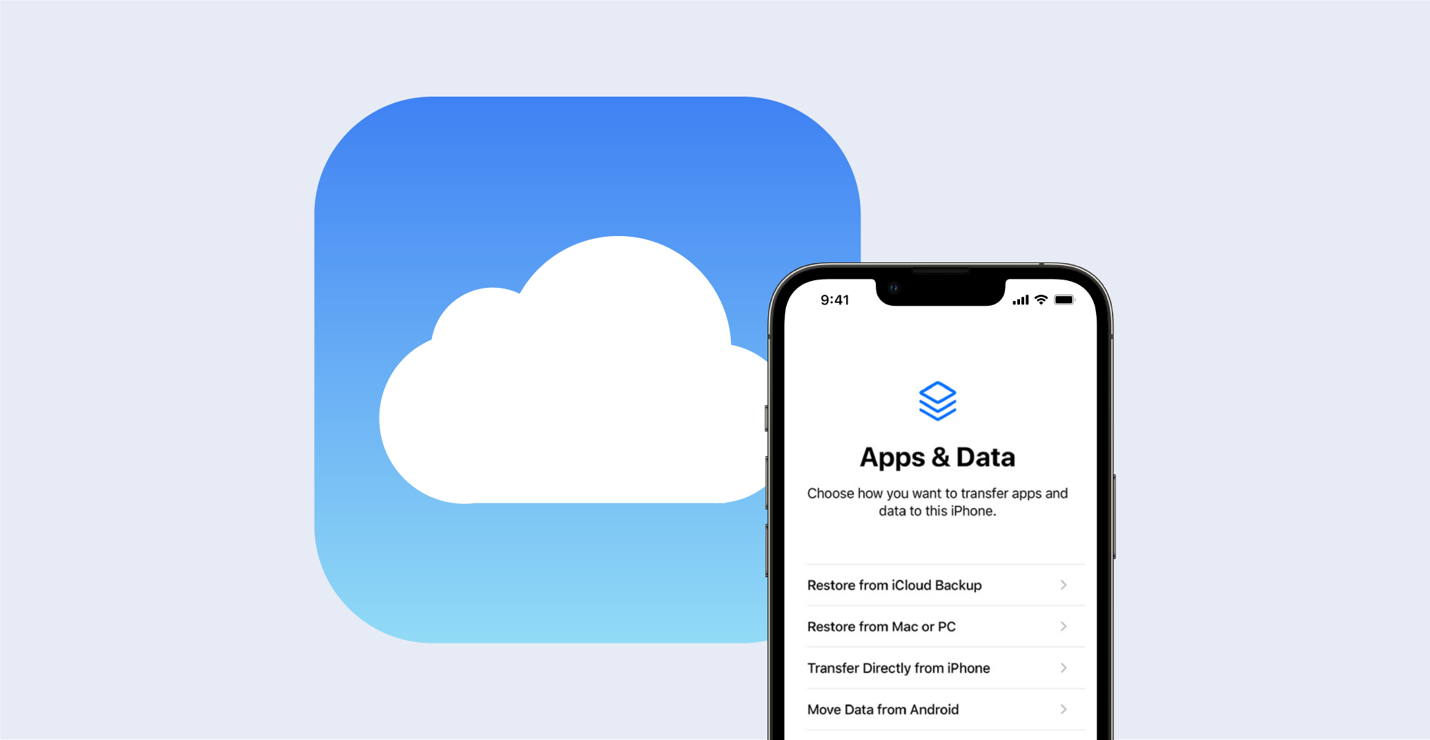 recover an iCloud backup